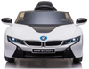 12V BMW I8 Coupe Licensed Electric Kids Ride On Car Parental Remote White