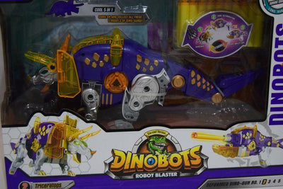 Dinobots Triceratops Dino Dinosaur Robot Transformer Blaster Soft Foam Gun