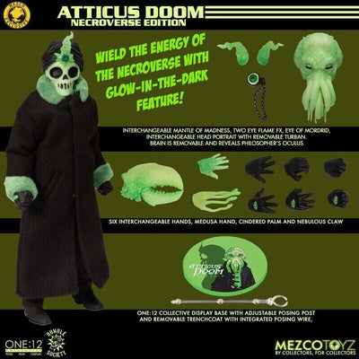MEZCO ONE:12 COLLECTIVE Rumble Society Atticus Doom Necroverse Action Figure
