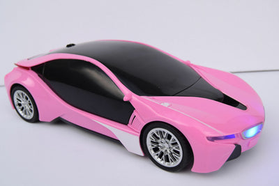Pink BMW I8 Radio Remote Control Car Fast Wireless Rc 10km/h JEFFREE New Boxed