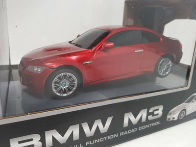 Official Licensed Ruby Red BMW M3 Radio Remote Control Car 1/24 Scale LED LiGHT
