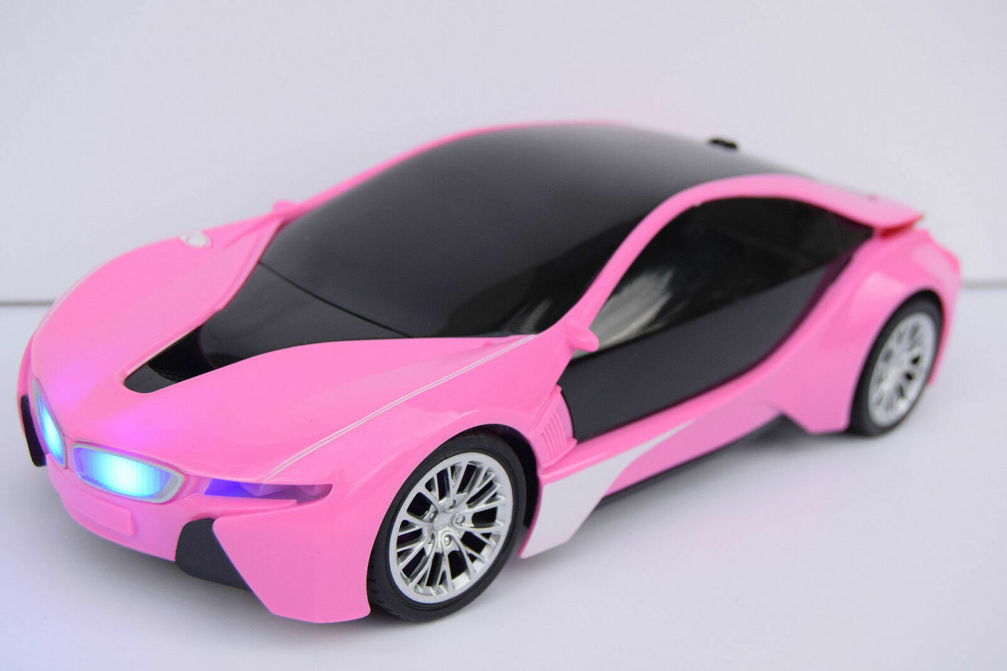 Pink BMW I8 Radio Remote Control Car Fast Wireless Rc 10km/h JEFFREE New Boxed