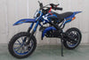 Dirt Bike BLUE Mini Motorbike Motocross Champion Scrambler Petrol Off Road 49cc