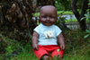 Large 18" Charles Baby Boy Black Afro Doll - High Quality Vinyl Heavy Weight