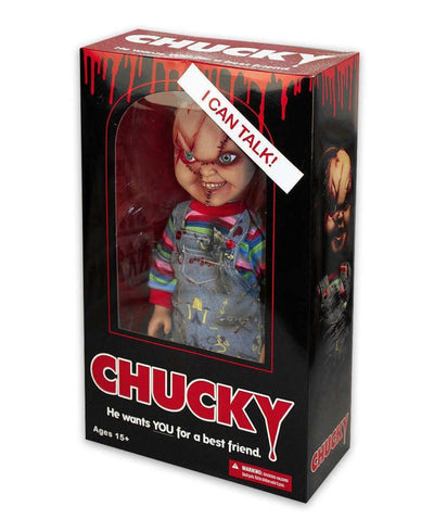 Bride of Chucky Scarred Child´s Play Talking Doll 15" Mega Scale Official Mezco