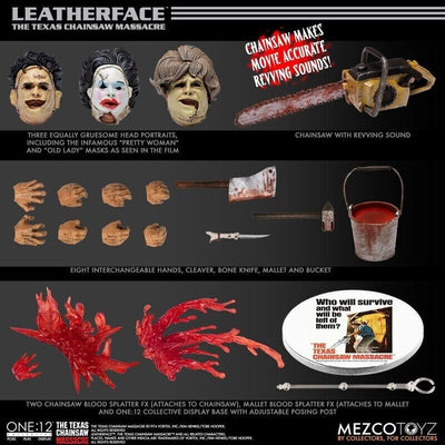 One: 12 Collective (1974) Leatherface 6" Deluxe Action Figure (Mezco)