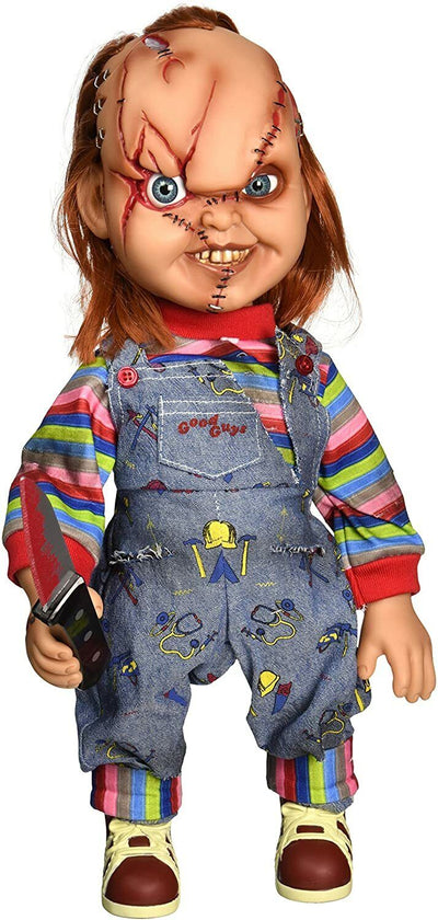 Bride of Chucky Scarred Child´s Play Talking Doll 15" Mega Scale Official Mezco