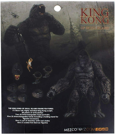 Mezco King Kong of Skull Island - KING KONG 7" Action Figure Set