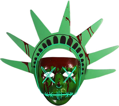 The Purge Election Year Lady Liberty - Light Up - Mask Trick or Treat Studios