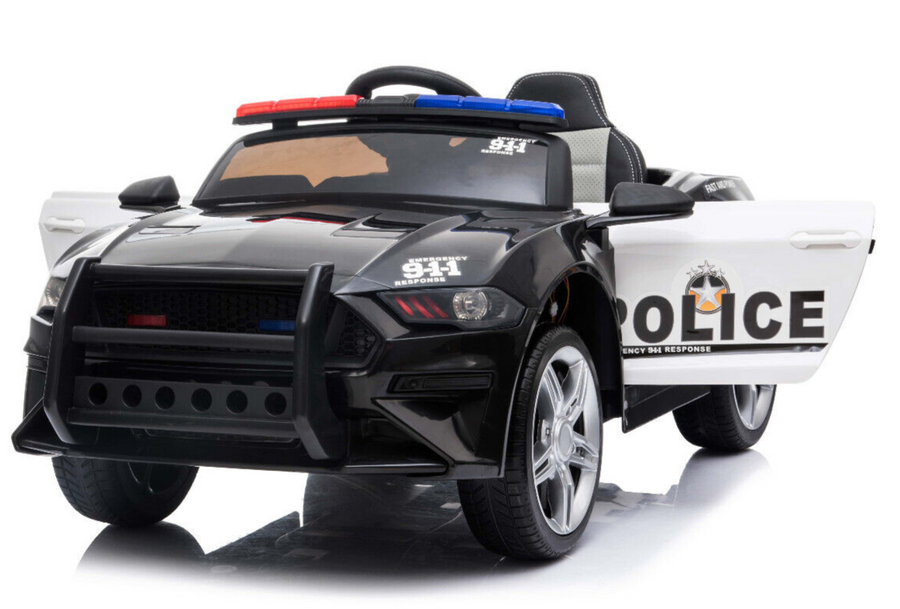 12V Police Kids Electric Ride on Car with Parental Remote Control Siren Lights