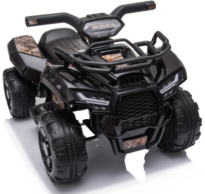 6V ATV Quad Bike Ride on - Kids Electric Car for Toddler - 18-36 Month (Black)