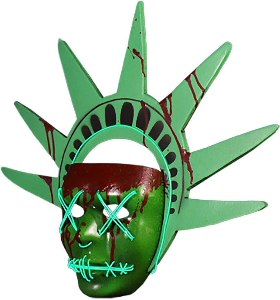 The Purge Election Year Lady Liberty - Light Up - Mask Trick or Treat Studios