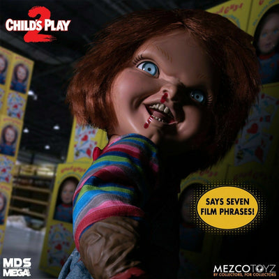 Child's Play 2 - Menacing Chucky Talking Doll 15" Mega Scale Official Mezco