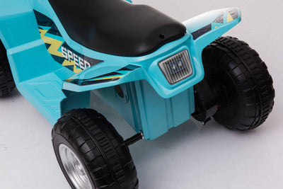 Quad Bike Ride on - 6V Kids Electric Car for Kids Toddler 18-36 Months (Blue)