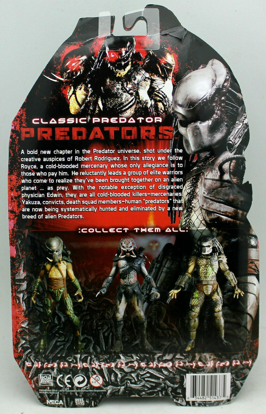 NECA Classic Predator PREDATORS Series 2 Battle Damaged Classic 7" Action Figure