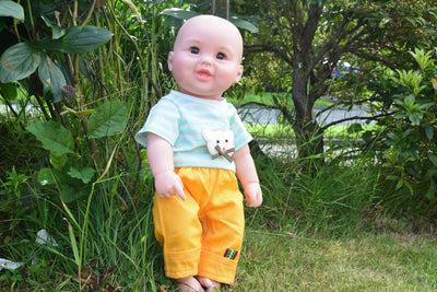 Large 18" Lucas American English Baby Boy Male Doll Vinyl Premium Quality H46cm