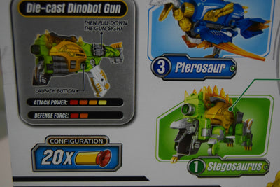 Dinobots Stegosaurus Dinosaur Dino Robot Transformer Soft Foam Blaster Gun