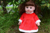 12" Red Ruby Baby Girl Doll - Sound Doll - Birthday Xmas Doll - Handmade Clothes