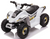 ATV Quad Bike Ride on 6V Kids Electric Car for Toddler 18-36 (White)