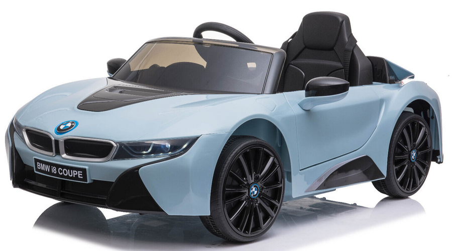 12V BMW I8 Coupe Licensed Electric Kids Ride On Car Parental Remote Blue