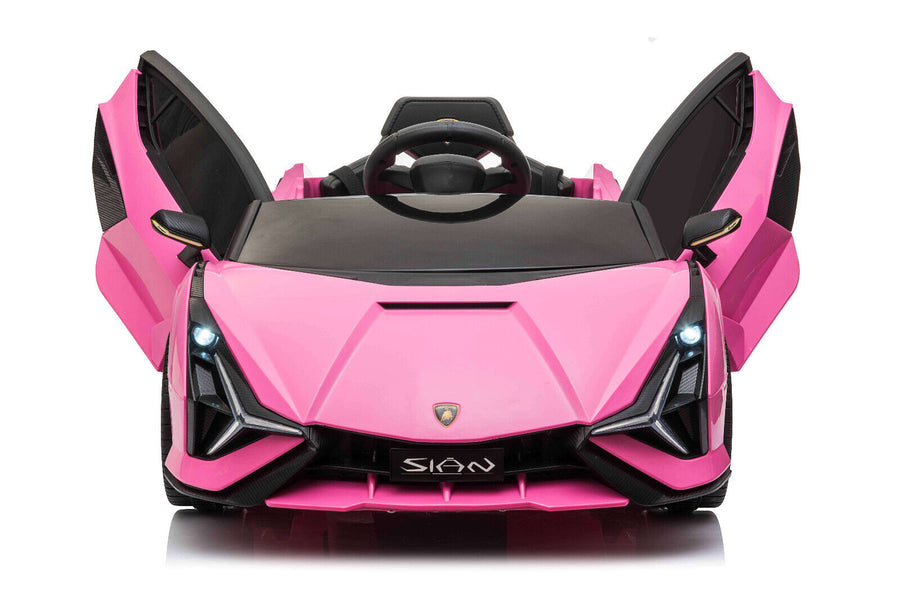 Official Pink Lamborghini SIAN 12V Kids Electric Ride On Car Toy Remote Control