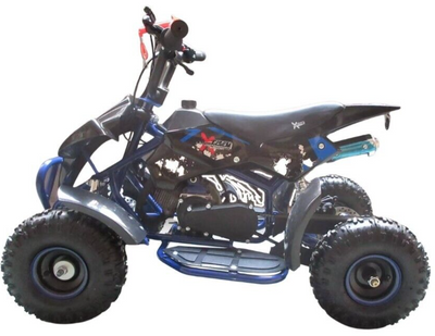 49cc Petrol Kids Mini Quad Bike BLUE Quad ATV Off Road 2 Stroke