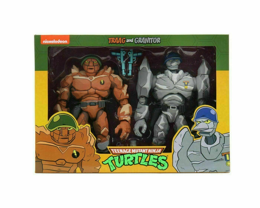 NECA Teenage Mutant Hero Turtles Tragg and Grannitor 2 Pack Action Figures 1:10