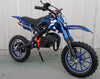 Dirt Bike BLUE Mini Motorbike Motocross Champion Scrambler Petrol Off Road 49cc