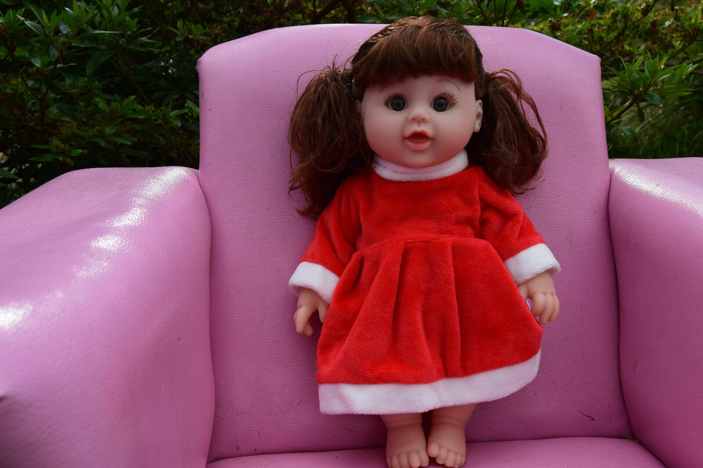 12" Red Ruby Baby Girl Doll - Sound Doll - Birthday Xmas Doll - Handmade Clothes