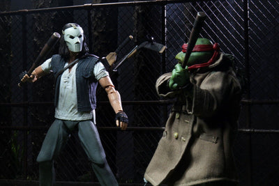 Teenage Mutant Ninja Turtles Casey Jones & Raphael 7" Action Figure NECA
