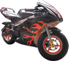 49cc Mini Pocket Motorcycle Bike ORANGE Moto Racer Petrol Off Road Dirt Bike