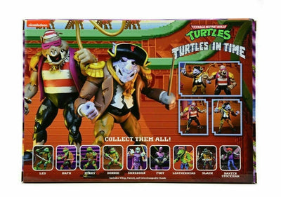 NECA Teenage Ninja Turtles In Time Action Figure Pirate Bebop Rocksteady BOXSET