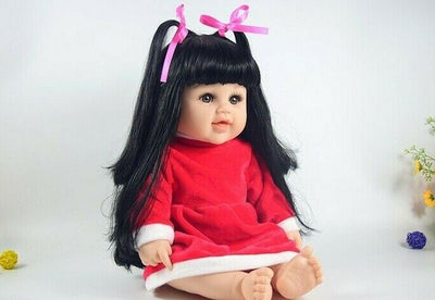 18" Large Red XMAS Birthday Baby Girls Doll 47cm + Outfit Anatomically Correct