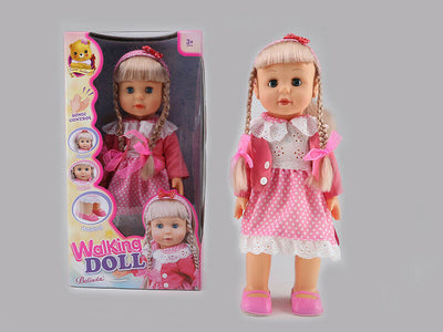 Belinda Walking Doll Interactive Sonic Control Singing Talking Singing Baby 17"