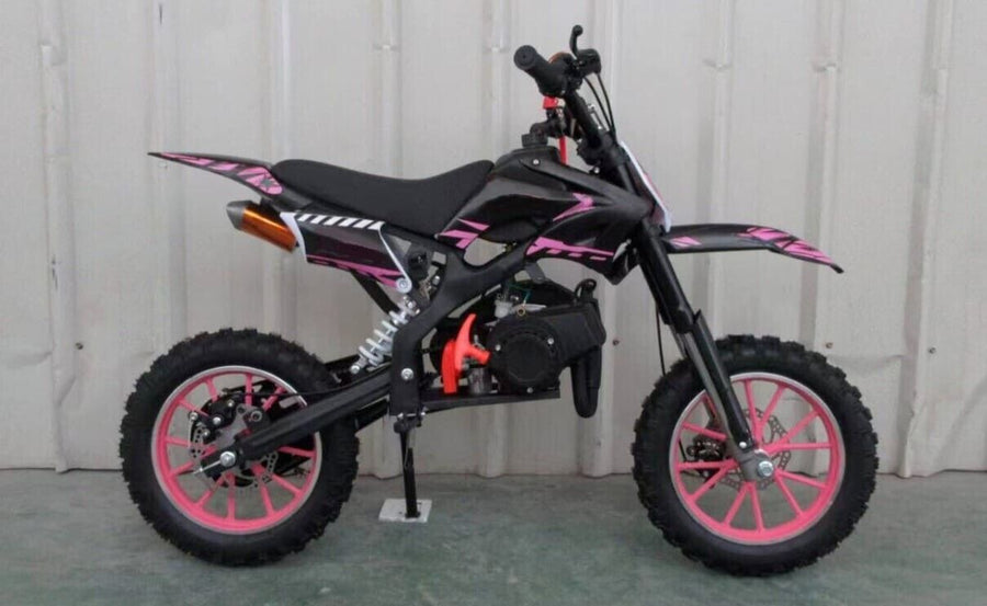 Mini Dirt BikeMotorbike Motocross Champion Scrambler PINK Petrol Off Road 49cc