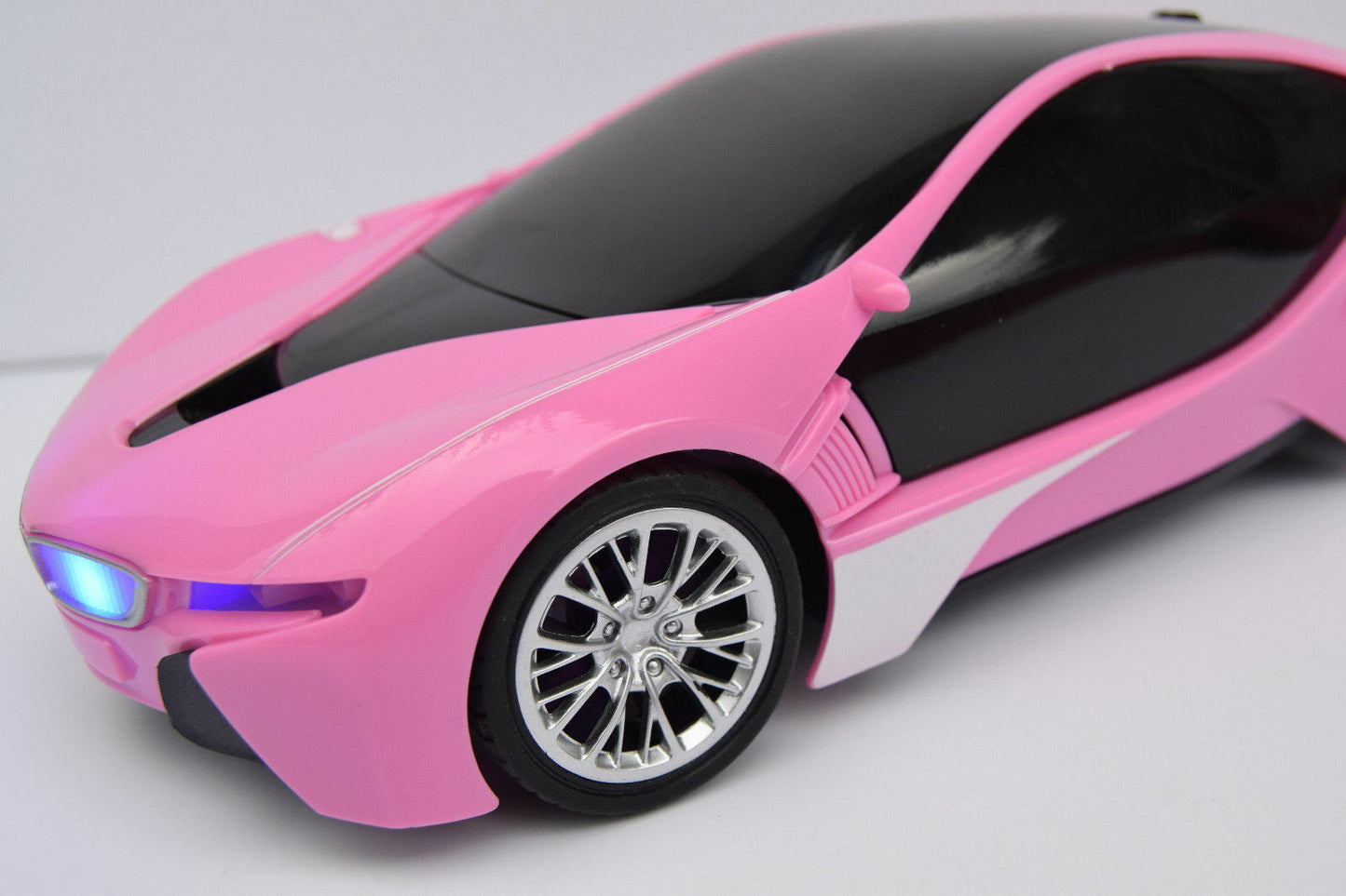 Pink BMW I8 Radio Remote Control Car Fast Wireless Rc 10km/h JEFFREE New Boxed