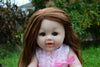 18" Large Lovely Baby Girl Prom Dress Doll 46cm 100% Vinyl.Life Weight 1kg